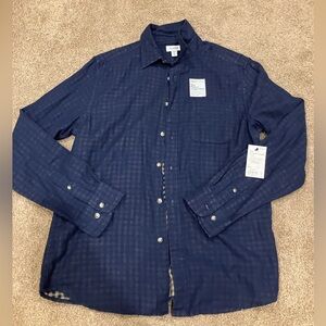 Sonoma Men's Dark Blue Casual Button Down Shirt